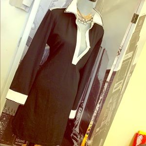 Off Fashion Black & white gorgeous midi dress